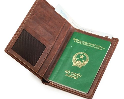 mẫu ví đựng passport 
