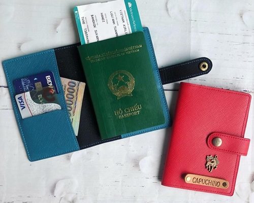 ví da đựng passport