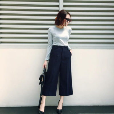 mix quần culottes lửng