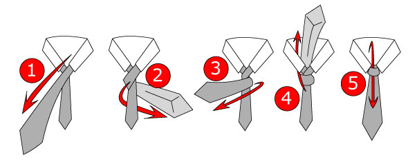 thắt cà vạt tam giác
