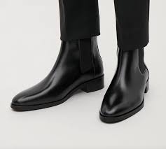 Giày chelsea boots nam cổ lửng