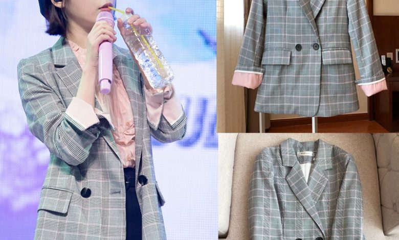 blazer nữ kẻ caro