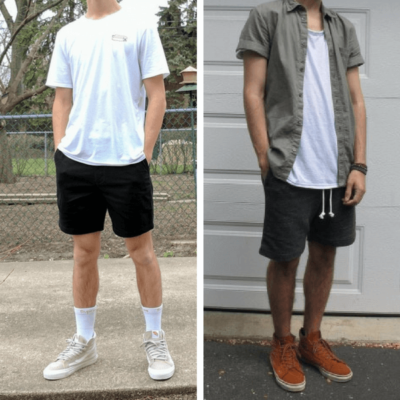 phối đồ quần short nam