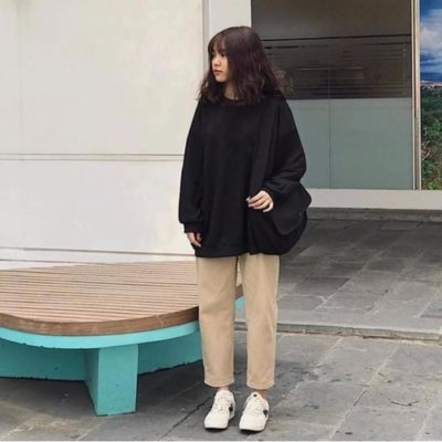 áo sweater form rộng