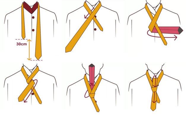 cách thắt cavat nữ
