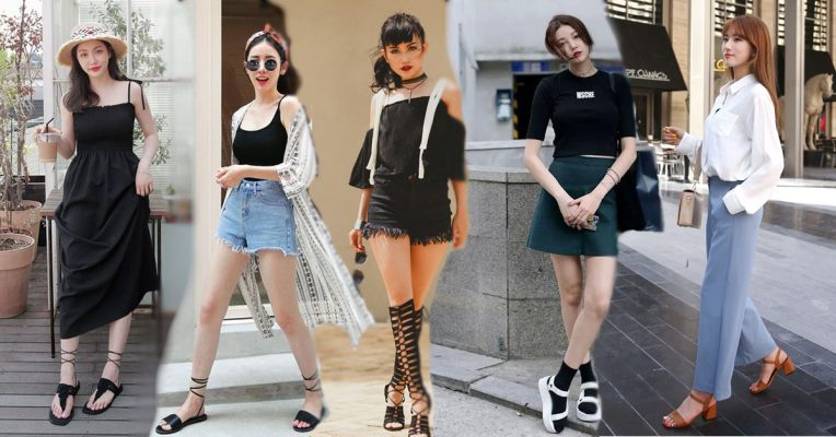 phối đồ với dép