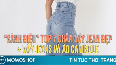 “SÀNH ĐIỆU” TOP 7 Chân Váy Jean đẹp + Váy Jeans và áo camisole