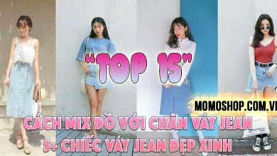 “Chất” Top 15+ cách Mix Đồ Với Chân Váy Jean + 5 chiếc váy jean đẹp xinh